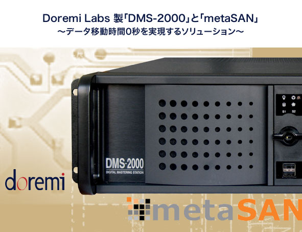 Doremi Labs 製「DMS-2000」と「metaSAN」〜データ移動時間を0秒を実現するソリューション〜
