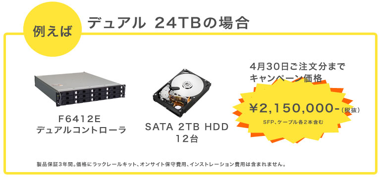 デュアル 24TB キャンンペーン価格